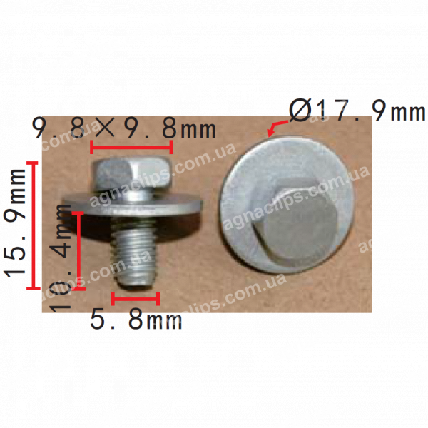 H 2253 Болт M6x10,4 VW Audi Seat Skoda N10009110