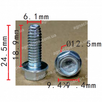 H 2218 Болт 6х19 з дюймовим різьбленням