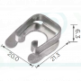 H 2091 Скоба 21.3x20mm VW Audi Seat Skoda N90070306 педалі гальма