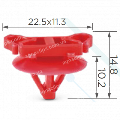 C 1261A Кліпса молдингу Renault 7701043799