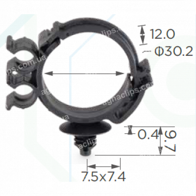 C 1903 Тримач трубок, електропроводки
