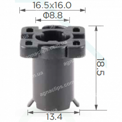 C 1971 Кліпса молдингу двері Land Rover DCE100560