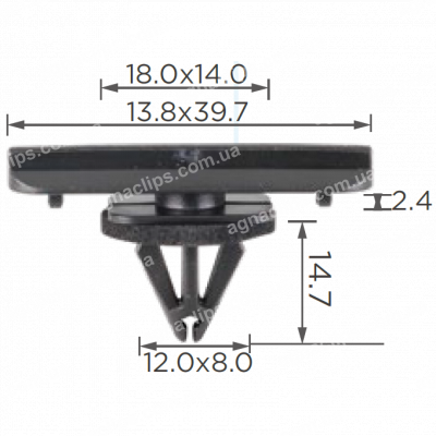 C 1972 Кліпса Jeep 5189181AA молдингу крила