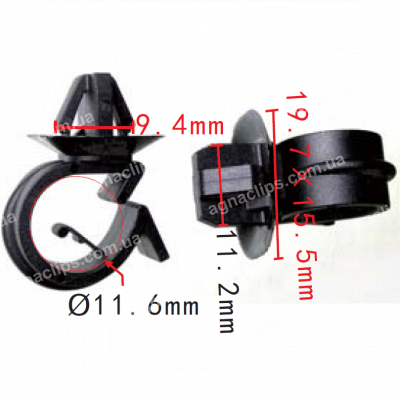 C 3031 Кліпса кріплення трубок GreatWall