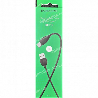 Кабель Borofone BX19 Benefit Type-C чорний/білий