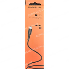Кабель Borofone BX16 Easy Micro-USB чорний/білий