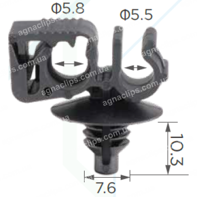 C3500 Кліпса хомут проводки FORD