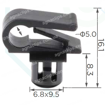 C 3378 Кліпса Решітка радіатора Mercedes A0029885181