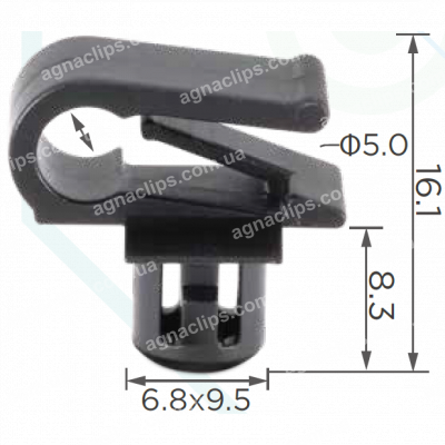 C 3378 Кліпса Решітка радіатора Mercedes A0029885181