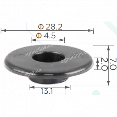 C 3444 Втулка заднього бампера GM Chevrolet 15265199
