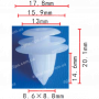 C 391 s Кліпса Toyota Mitsubishi Lexus Honda Kia Citroen Daihatsu GM Mazda Peugeot Subaru Suzuki Scion 9046710161 6777135010 9046708179 9046709203 94858299
