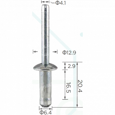 H 2282 Заклепка 6,5x20.7