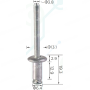 H 2030 Заклепка 6.3x16.3 GM Chrysler Ford 9436175 6031115 385189S100