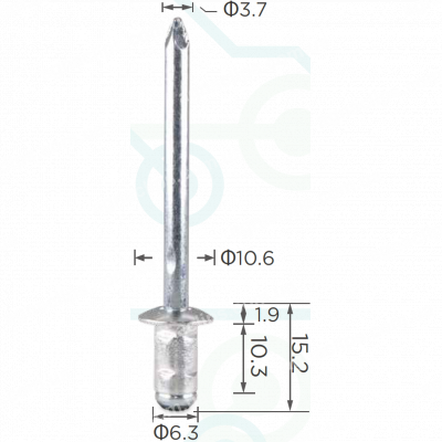 H 2183 Заклепка 6.3x13.5