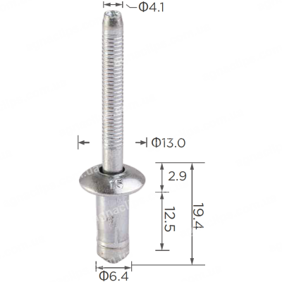H 2277 Заклепка 6.5x16.5