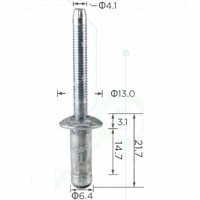 H 2279 Заклепка 6.5x18.6