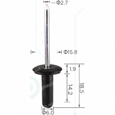 H 2284 Заклепка 6.2x19.6 VW Audi Seat Skoda