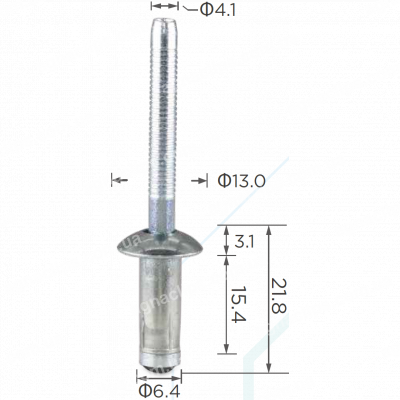 H 2280 Заклепка 6.5x18.8