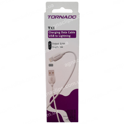 Кабель Tornado TX1 Lighting білий