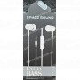 Наушники Space sound s1 black/white (с микрофоном)                         