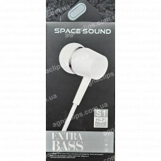 Навушники Space sound s1 black/white (з мікрофоном)