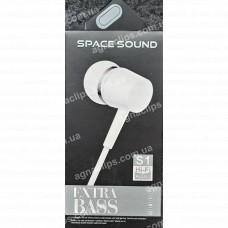 Наушники Space sound s1 black/white (с микрофоном)                         