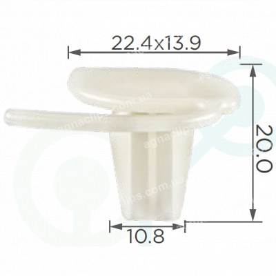 C 3403 Кліпса GM 4853108 молдинг