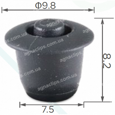 C 3425 Заглушка Ø 6мм Mercedes A0029981650 багажник