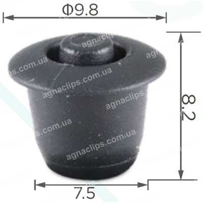 C 3425 Заглушка Ø 6мм Mercedes A0029981650 багажник