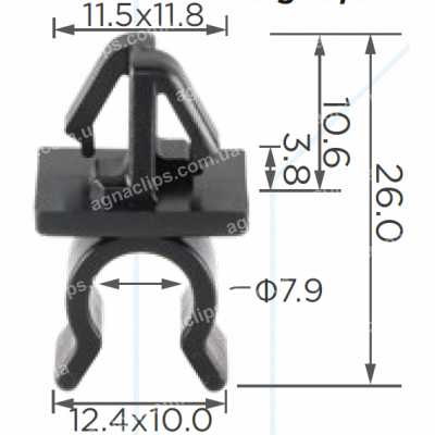 C 3467 Mazda L20656652A упор капота