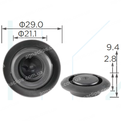 C 3468 Заглушка Ø 19мм Honda 9555120000 кузова