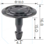 C 3472 Кліпса Honda Acura 91501T2A003 підкрилки