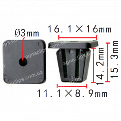 C 3480 Кліпса під саморіз