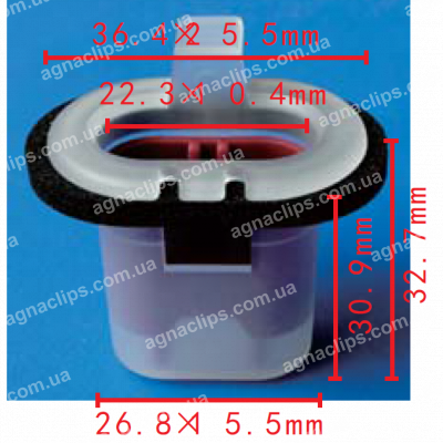 C 3484 Кліпса кріплення заднього сидіння Nissan 883042DX0A