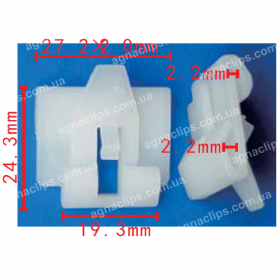 C 3495 Кліпса кріплення скла Mazda