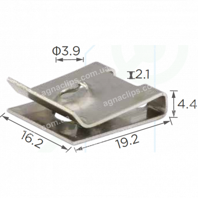 H 2204 Скоба 19x16 VW Audi Seat Skoda N10433701