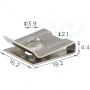 H 2204 Скоба 19x16 VW Audi Seat Skoda N10433701