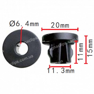 C 3336 Втулка основи упору капота