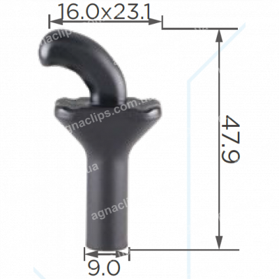 C 3337 Кронштейн упору капота