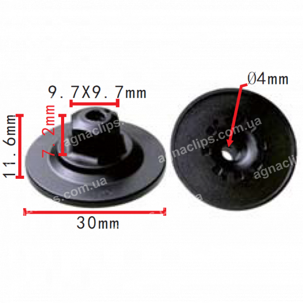 C 3433 Кліпса Mercedes A0009903162 захисту днища