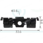 H 2219 Скоба 33.6x10 VW Audi 8K0853929A затискна