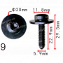 H 2259 Болт М6x23 VW Audi Seat Skoda N90993603 з внутрішнім TORX