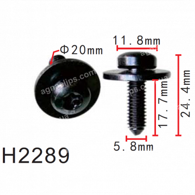 H 2289 Гвинт М6x18 VW Audi Seat Skoda N90683309 із внутрішнім TORX