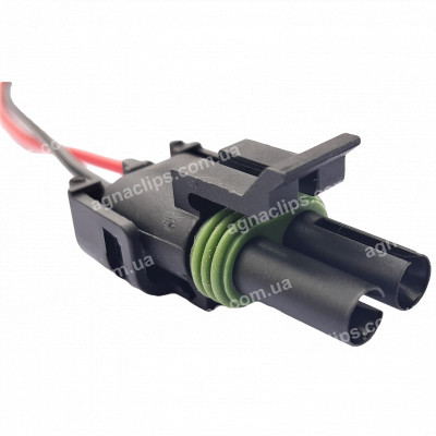RP1010 Роз'єм 2-к 12015792 серії Delphi Weather Pack 2,5мм