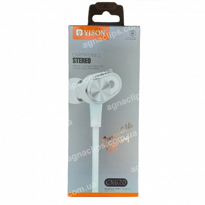 Навушники Celebrat CX620 black/white (з мікрофоном)