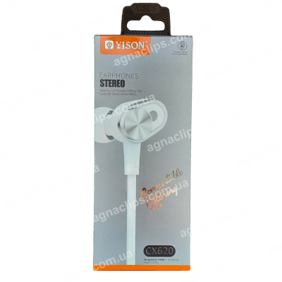 Навушники Celebrat CX620 black/white (з мікрофоном)