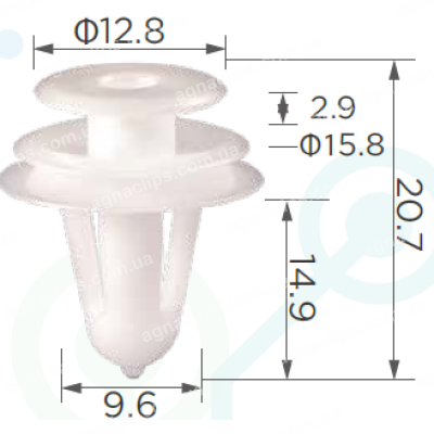 C 534 Кліпса Toyota Lexus Suzuki Subaru SsangYong Scion Nissan Mitsubishi Kia Hyundai GM Ford Daihatsu Daewoo Chevrolet Chery 6777102030 6777122040 6777143010 6777126010 6777113020 6777126130