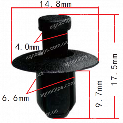 C 1153 Кліпса Hyundai Kia 861552H100 861572H1000 8615622000
