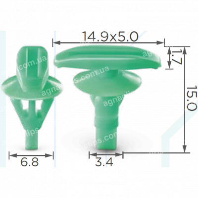 C 1503bl Кліпса Honda Lexus Toyota Acura Kia Hyundai Subaru Mitsubishi 72311- S5S-003 80850-89961 8085089961 91568-TR0-003 80850-89923 67867-50050 6786 750050