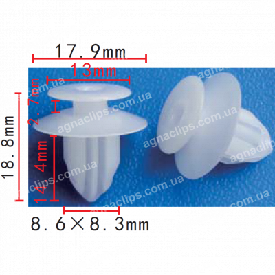 C 1599 Кліпса Toyota Honda Acura Lexus 7586730130 7586752020